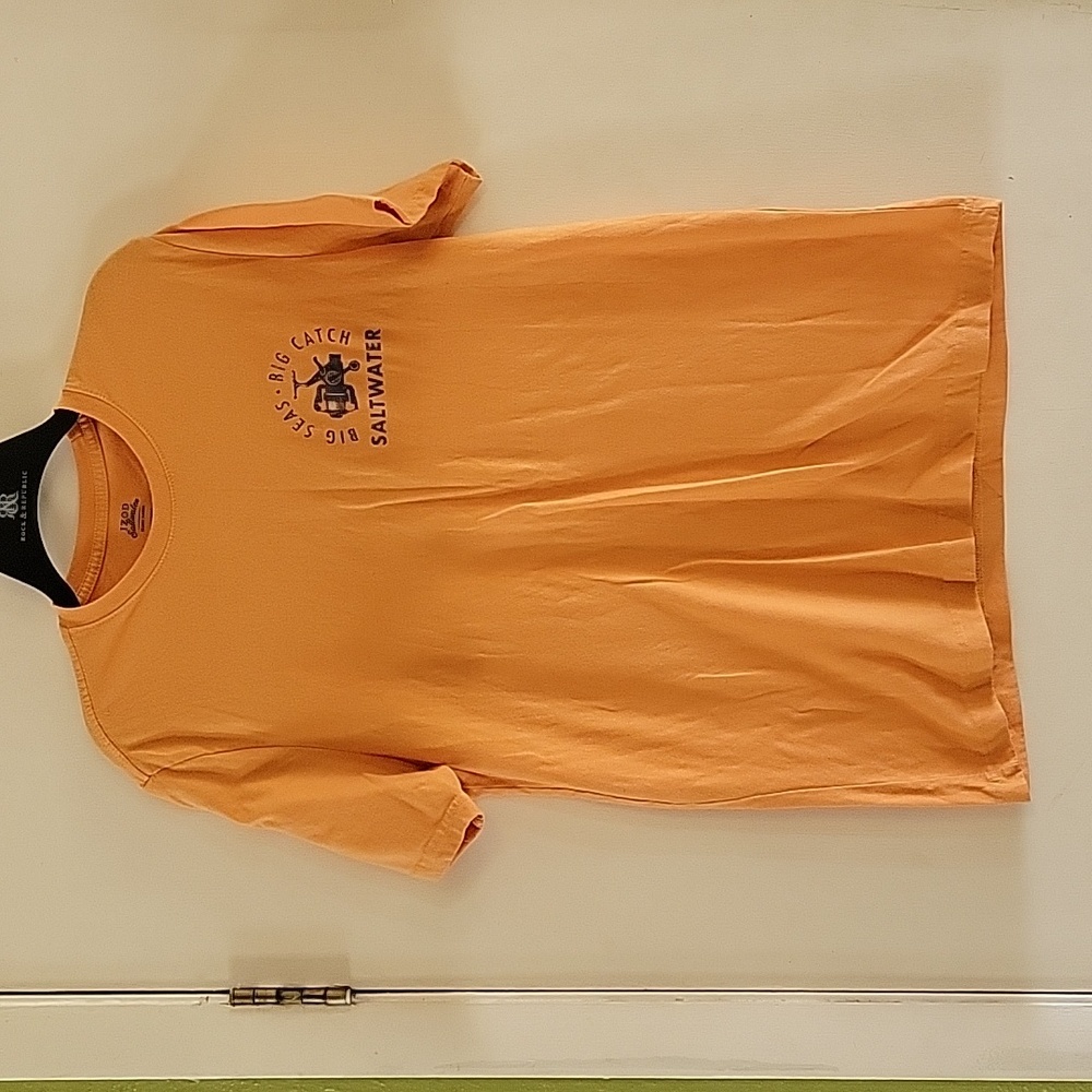 Light Orange Distressed Saltwater fishing Shirt